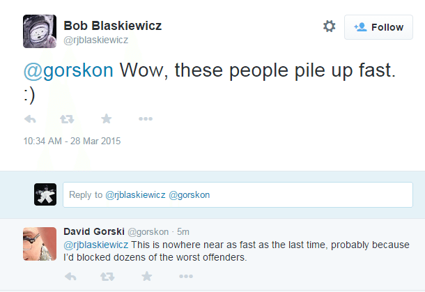 Screenshot of tweet from Bob Blaskiewicz