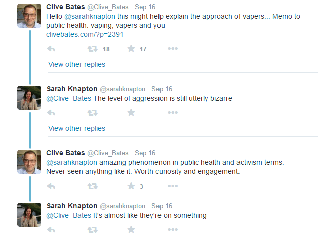 Sarah Knapton claiming Clive is ‘on something’