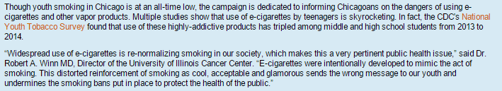 Excerpt discussing the National Youth Tobacco Survey (NYTS)